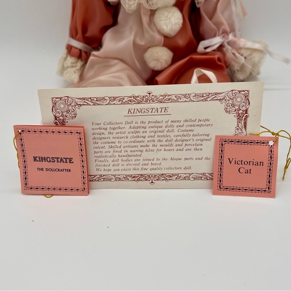 🥀 "Victorian Cat" Kingstate the Dollcrafter Porcelain Clown Doll - Picture 8 of 11